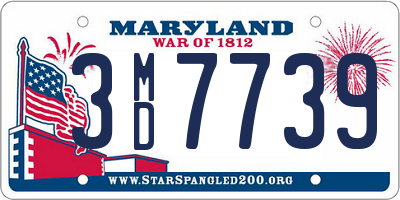 MD license plate 3MD7739