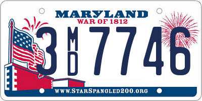 MD license plate 3MD7746