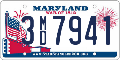 MD license plate 3MD7941
