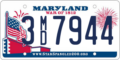 MD license plate 3MD7944