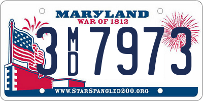 MD license plate 3MD7973