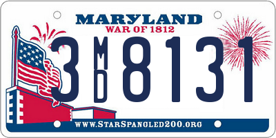 MD license plate 3MD8131