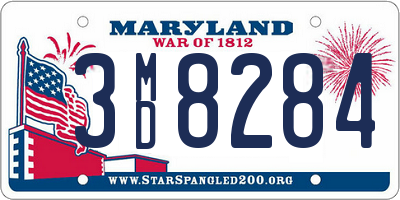 MD license plate 3MD8284