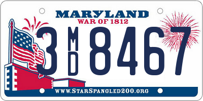 MD license plate 3MD8467