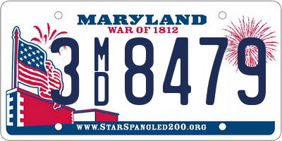 MD license plate 3MD8479