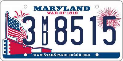 MD license plate 3MD8515