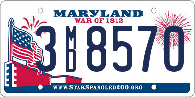 MD license plate 3MD8570