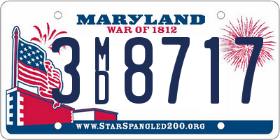 MD license plate 3MD8717