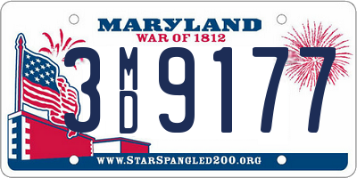 MD license plate 3MD9177