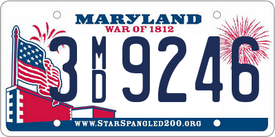 MD license plate 3MD9246