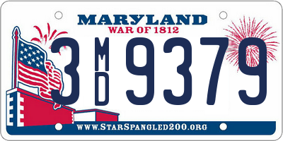 MD license plate 3MD9379