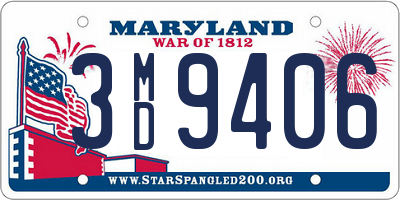 MD license plate 3MD9406