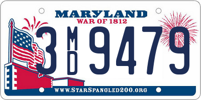 MD license plate 3MD9479