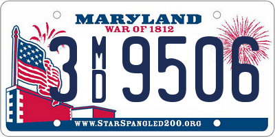 MD license plate 3MD9506