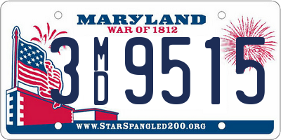 MD license plate 3MD9515