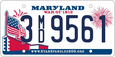 MD license plate 3MD9561