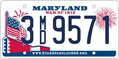 MD license plate 3MD9571