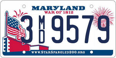 MD license plate 3MD9579