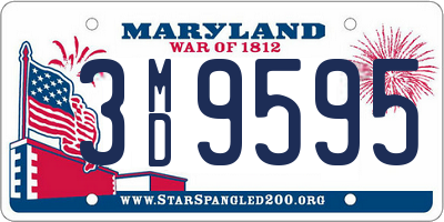 MD license plate 3MD9595