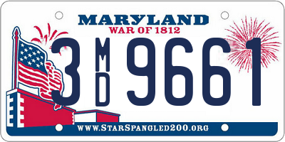 MD license plate 3MD9661