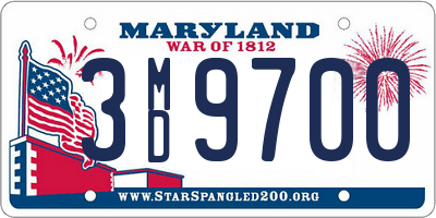 MD license plate 3MD9700
