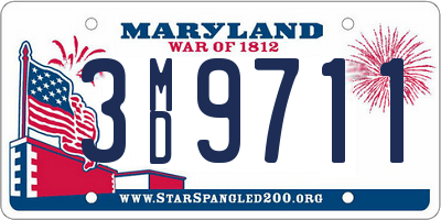 MD license plate 3MD9711