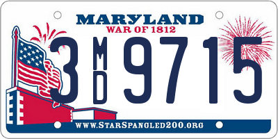 MD license plate 3MD9715