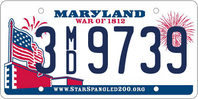 MD license plate 3MD9739