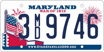 MD license plate 3MD9746