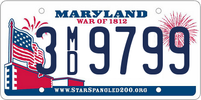 MD license plate 3MD9799