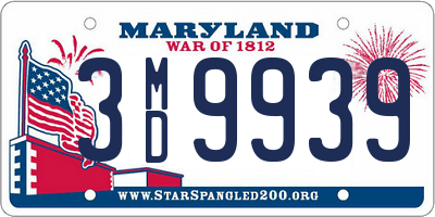 MD license plate 3MD9939