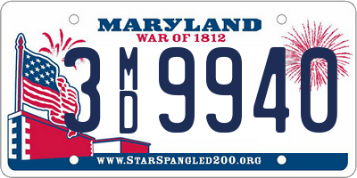 MD license plate 3MD9940