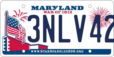 MD license plate 3NLV422