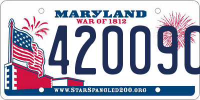 MD license plate 42009CJ