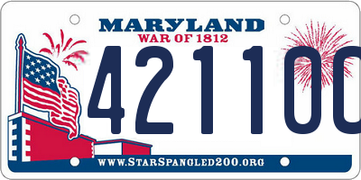 MD license plate 42110CJ