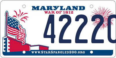 MD license plate 42220