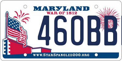 MD license plate 460BBF