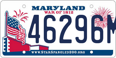 MD license plate 46296MO