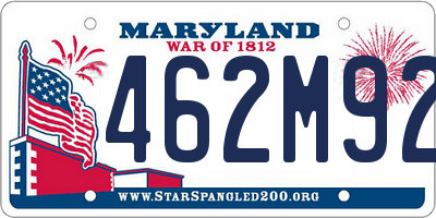 MD license plate 462M922