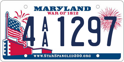 MD license plate 4AA1297