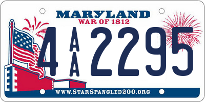 MD license plate 4AA2295