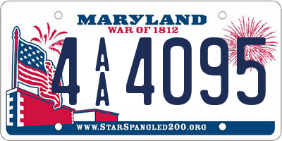 MD license plate 4AA4095