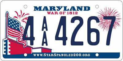 MD license plate 4AA4267