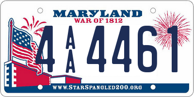 MD license plate 4AA4461