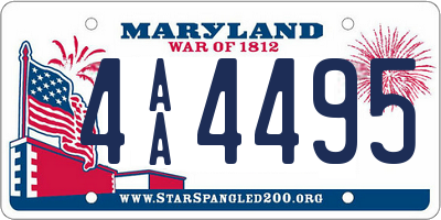 MD license plate 4AA4495