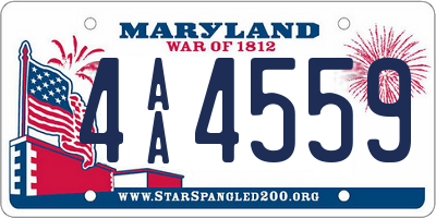 MD license plate 4AA4559