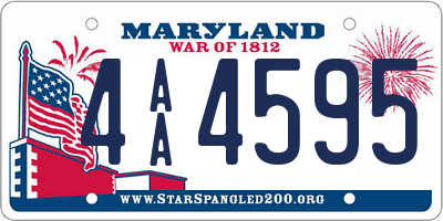 MD license plate 4AA4595