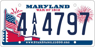MD license plate 4AA4797
