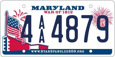 MD license plate 4AA4879