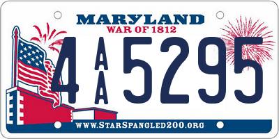 MD license plate 4AA5295